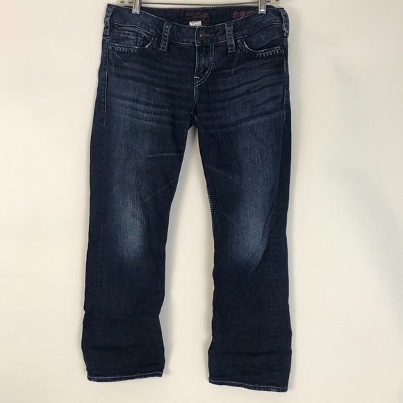 Silver Santorini Crop Jeans - Picture 1 of 8